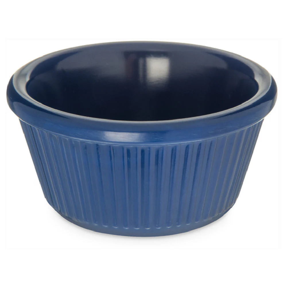 Carlisle S29360 3 Oz Blue Ramekin Fluted Dishwasher Safe Melamine