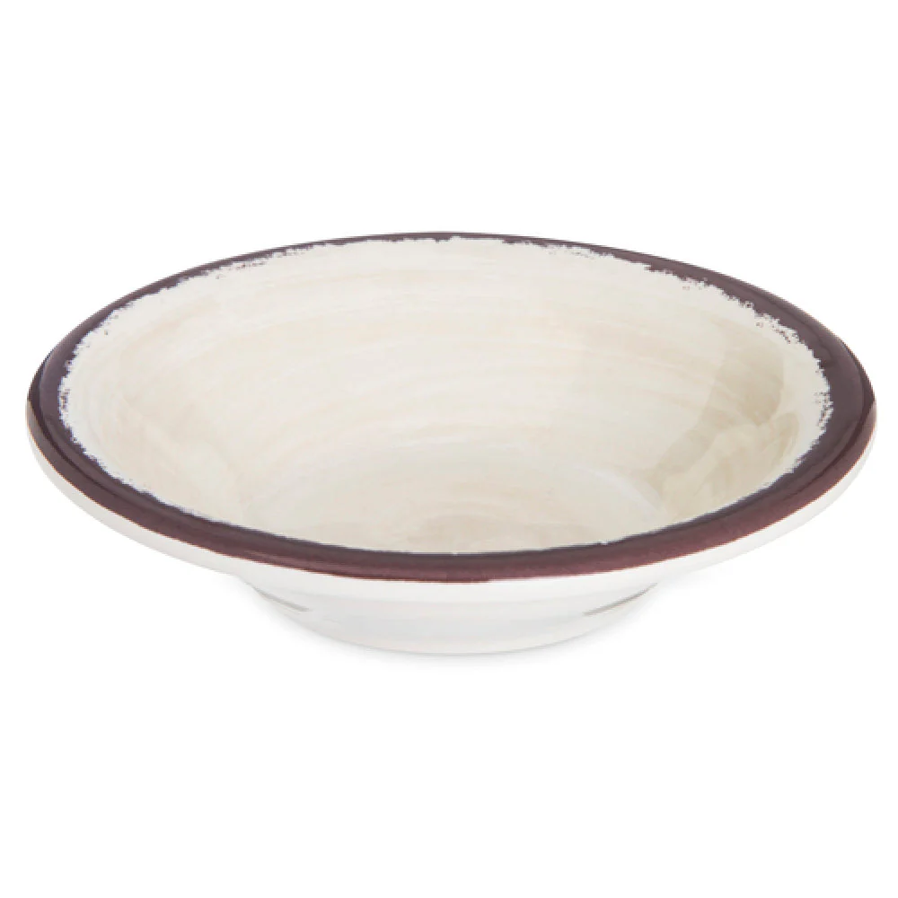 Carlisle 5401853 4.5 Oz Melamine Fruit Bowl Swirl Design Beige