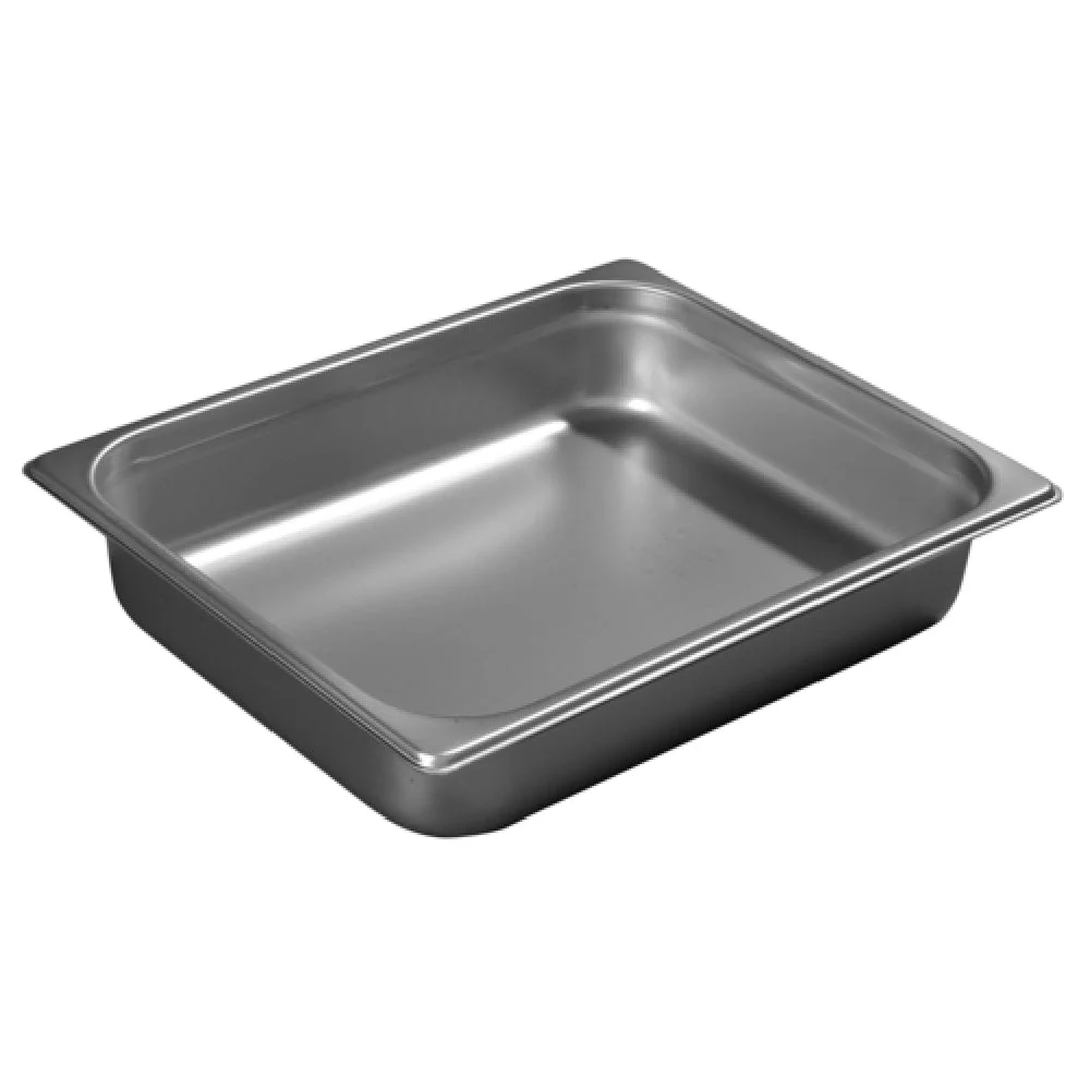 Carlisle 607122 1/2 Size 4 Quart Steam Table Pan Stainless Steel with Reinforced Corners