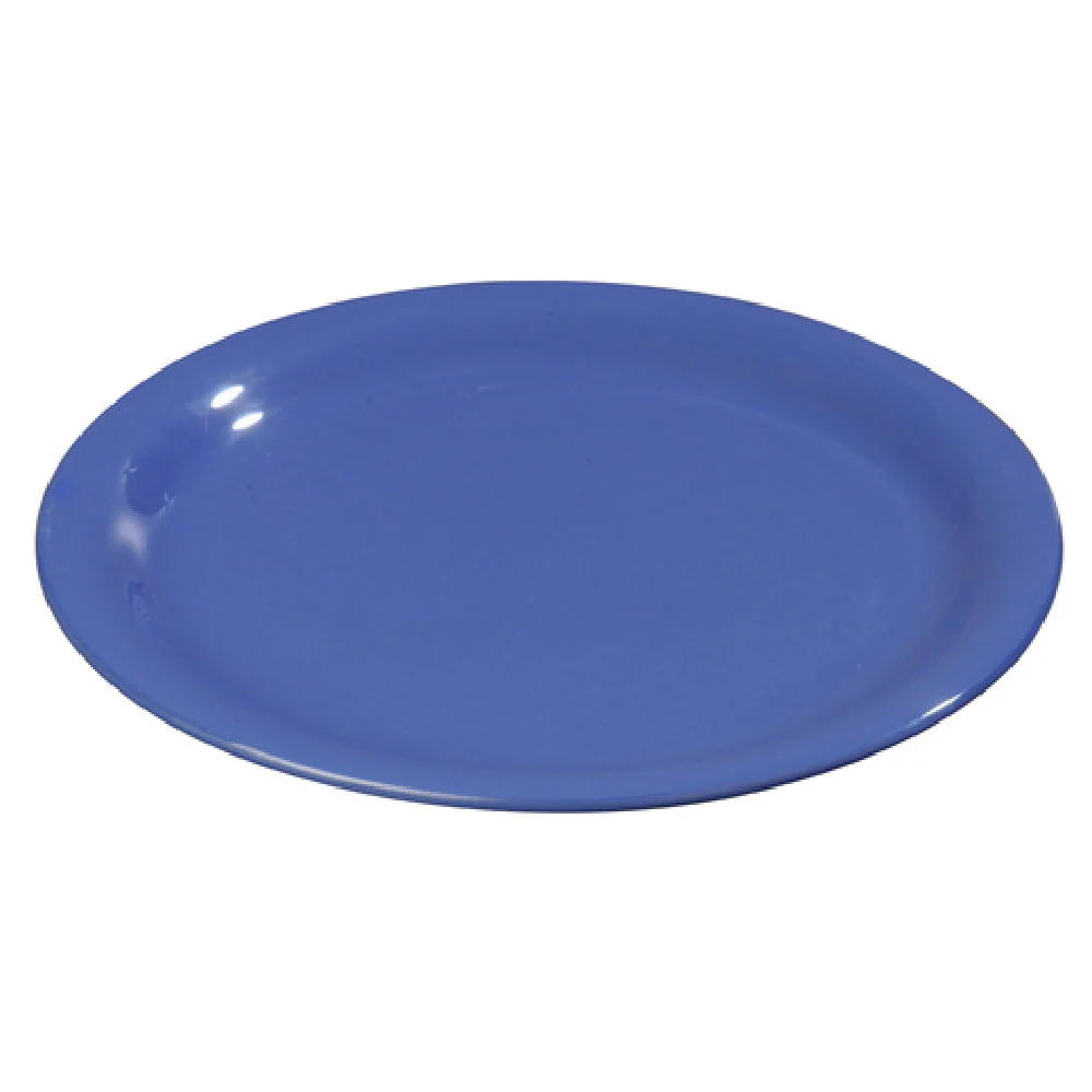 Carlisle 3300814 6-1/2 Inch Round Narrow Rim Pie Plate Melamine Ocean Blue