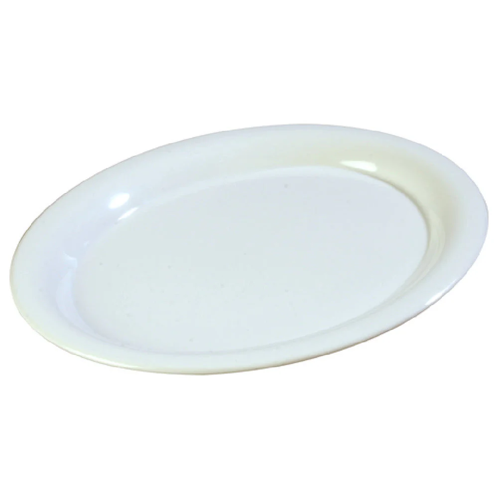 Carlisle 3308202 12 Inch Platter Dishwasher Safe Melamine Oval White