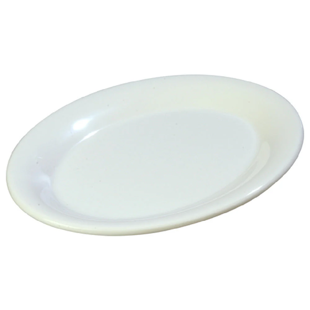 Carlisle 3308602 9-1/2 Inch Oval Platter Break Resistant Dishwasher Safe Melamine White