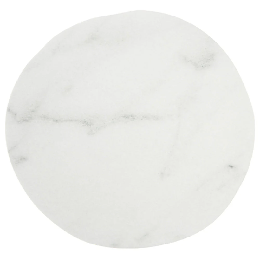 Carlisle 5310537 11 Inch Freeform Stain Resistant Ribbed Plate Melamine White Matte
