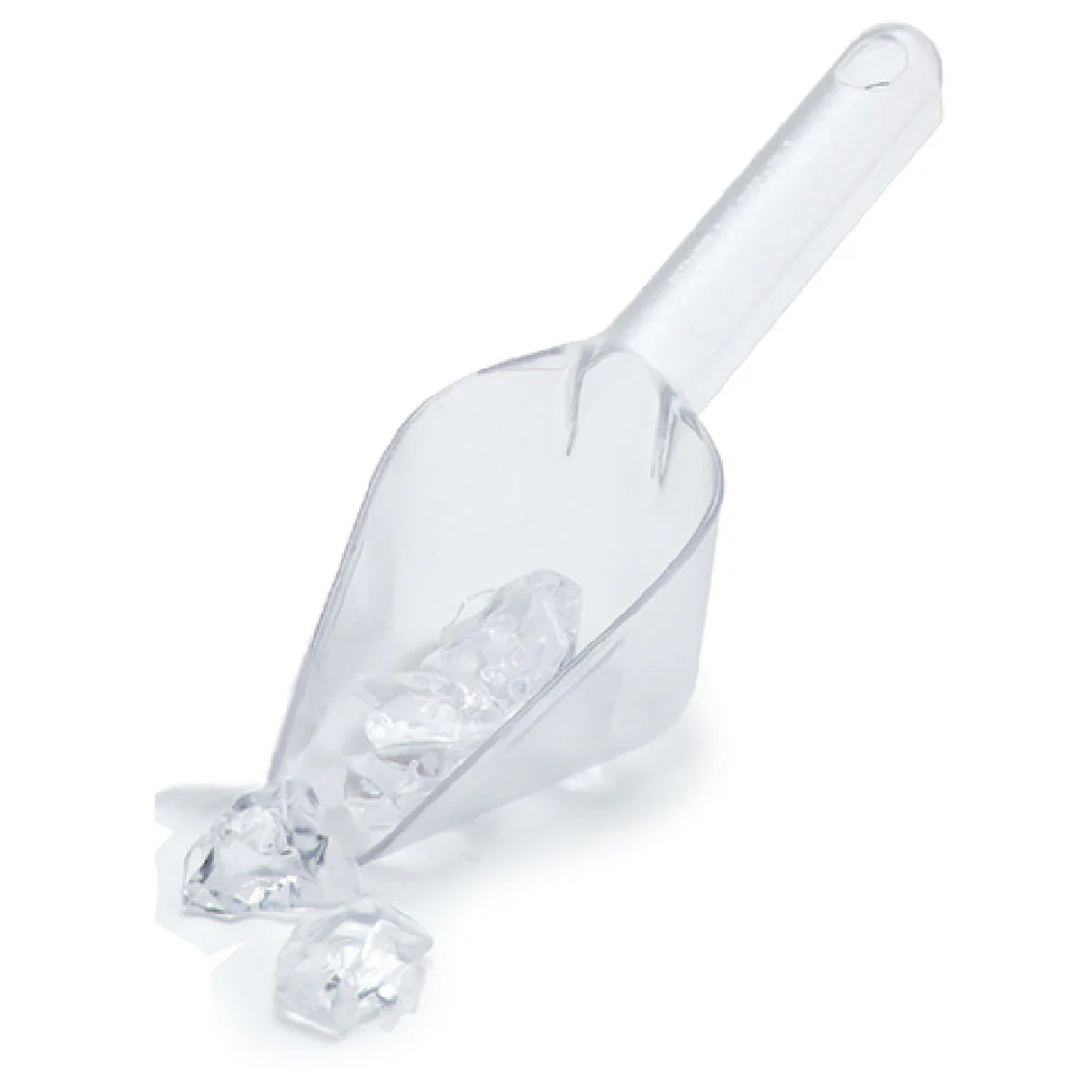 Carlisle 430607 6 Oz Ice Scoop Dishwasher Safe Tapered Polycarbonate Clear