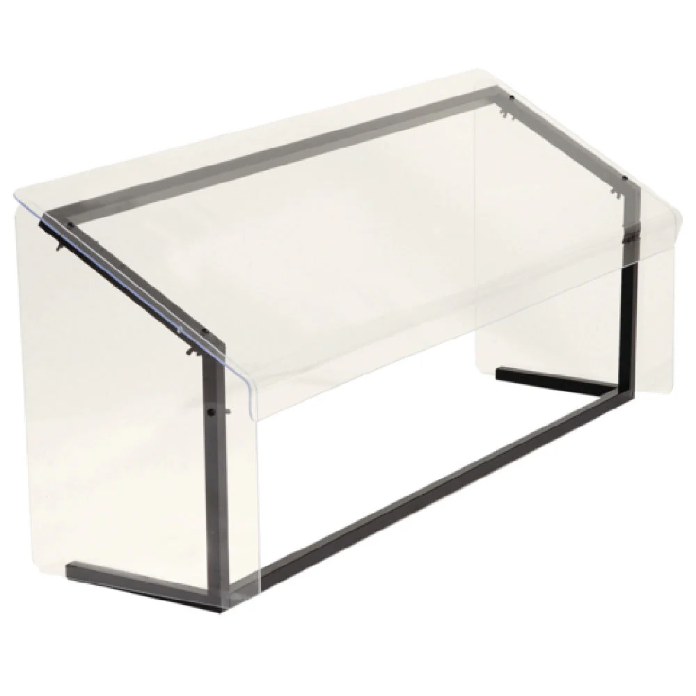 Carlisle 916007 60 Inch Portable Sneeze Guard Acrylic Shield Aluminum Frame