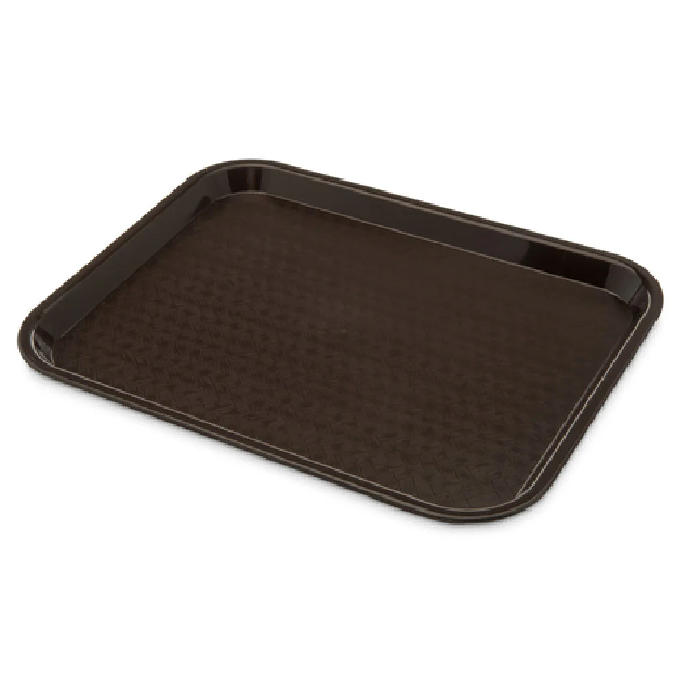 Carlisle CT101469 13-7/8 Inch Rectangular Tray with Drying and Stacking Lugs Polypropylene Chocolate