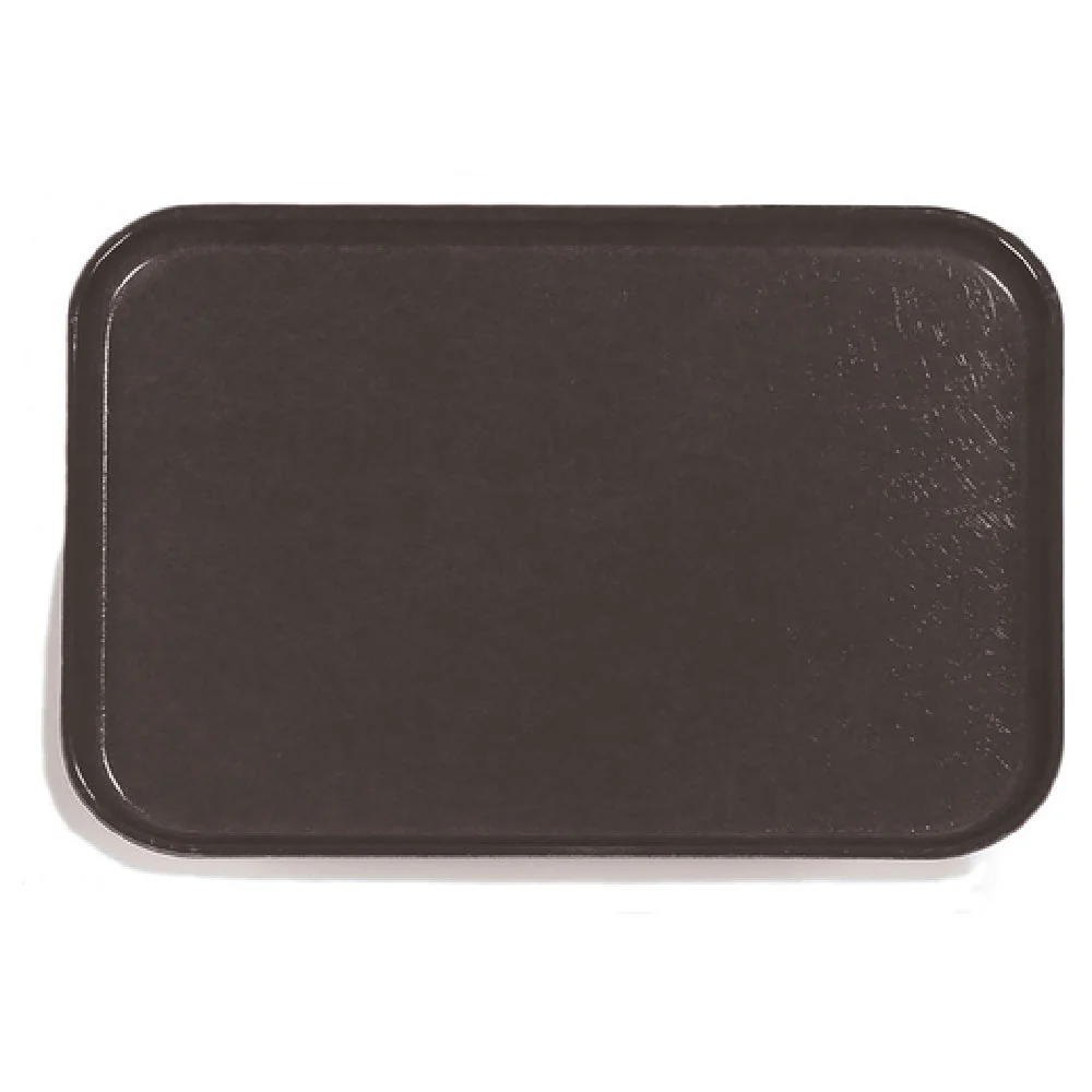 Carlisle 1814FG004 14 Inch Rectangular Cafeteria Tray Break-resistant Fiberglass Black