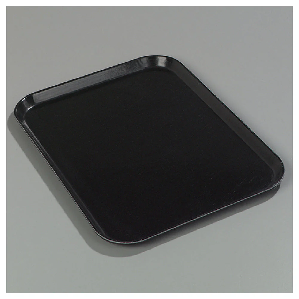 Carlisle 2015FG004 20-1/4 Inch by 15 Inch Cafeteria Tray Fiberglass Black Break-resistant