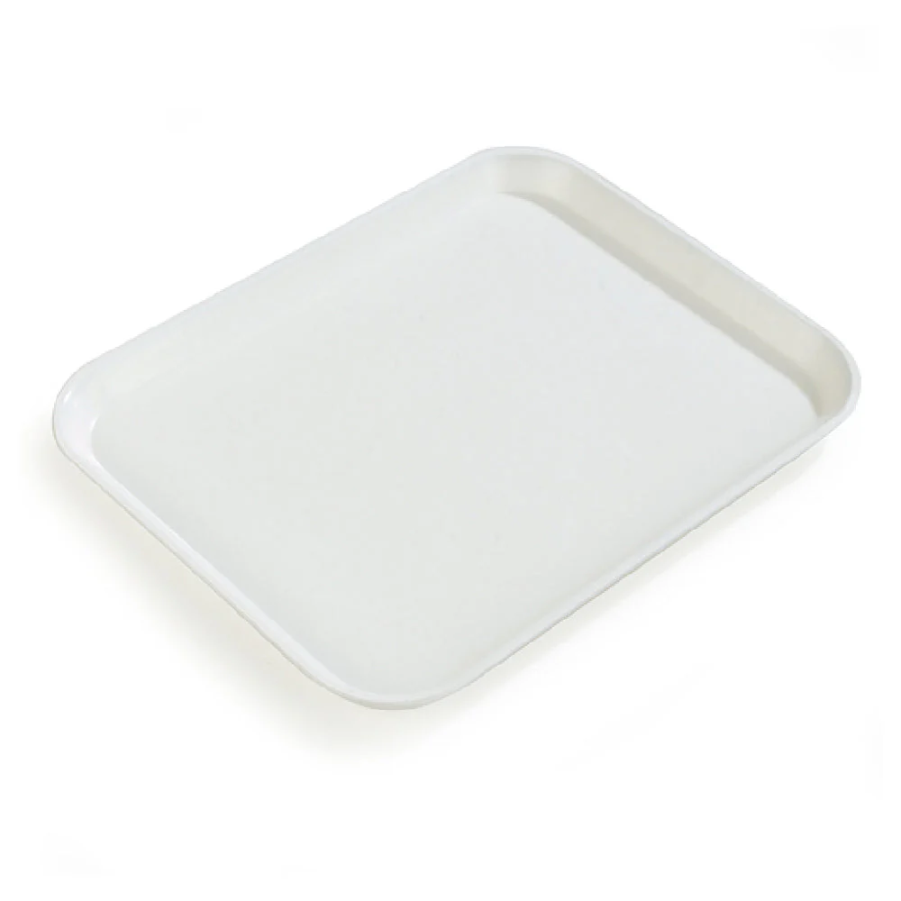 Carlisle 2216FGQ001 22 Inch Rectangular Cafeteria Tray with Break-Resistant Fiberglass White