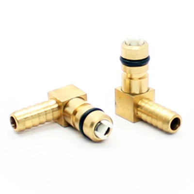 CO2 Fitting 1/4" Barb Brass Elbow for Flojet 5000 and G Pumps