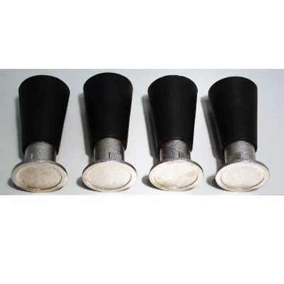 Cornelius Leg 4" Kit 3/8"-16, Black, Set of Four