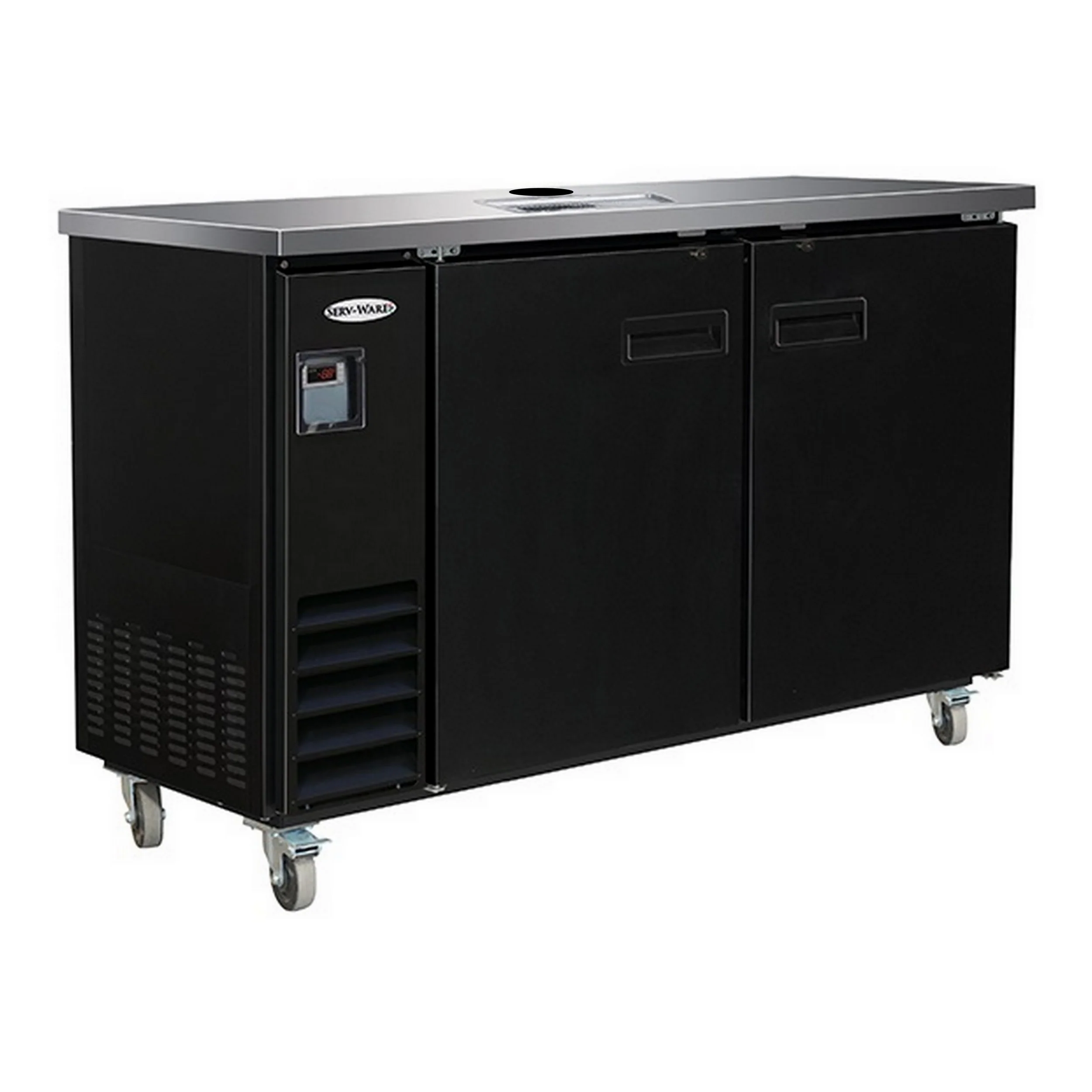 Serv-Ware 61" Direct Draw Kegerator, 3-Kegs Commercial Under-Bar Keg Cooler