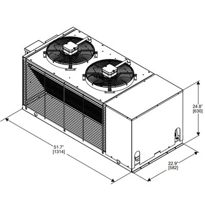 FBD Dual Remote Condenser 230V 6 Lb Receiver | 12-3003-0027 - 12-3003-0027