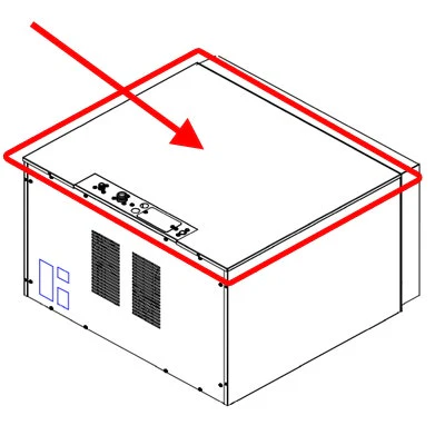 Ice-O-Matic Top Cover - 3021931-01