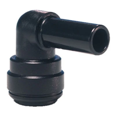John Guest Black Acetal Plug In Elbow 6mm Stem OD x 6mm Tube OD