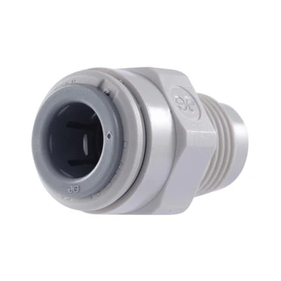 John Guest Gray Acetal MFL Connector 3/8" Tube OD x 3/8" MFL