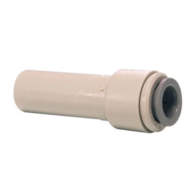 John Guest Gray Acetal Reducer 1/2" Stem OD x 3/8" Tube OD
