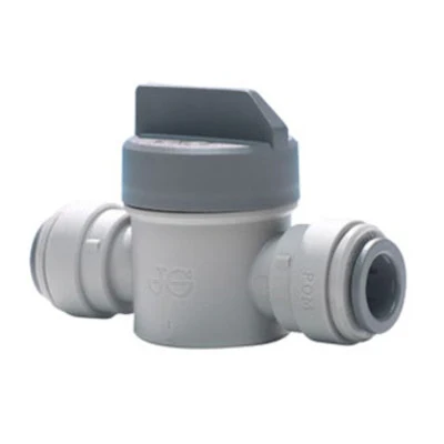 John Guest Gray Acetal Shutoff Valve 3/8" Short Handle