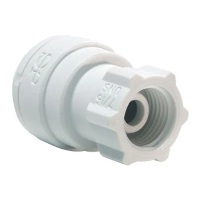 John Guest Polypropylene Faucet Connector 3/8" Tube OD x 7/16-24 Uns
