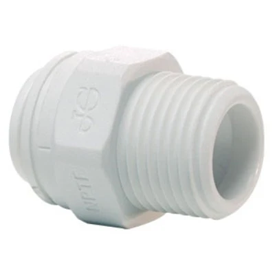 John Guest Polypropylene Male Connector 1/2" Tube OD x 1/2" NPTF
