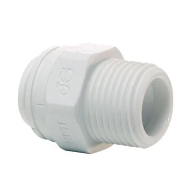 John Guest Polypropylene Male Connector 1/4" Tube OD x 1/4" NPTF