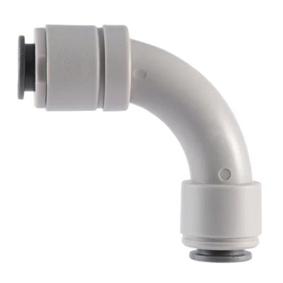 John Guest Superseal Flow Bend Elbow 5/16" Superseal OD x 3/8" Speedfit OD