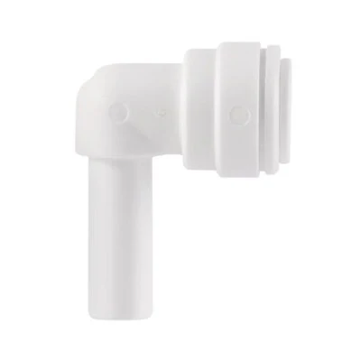 John Guest White Acetal Elbow 3/8" Stem OD x 3/8" Tube OD