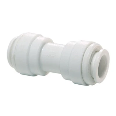 John Guest White Acetal Union Connector 3/8" Tube OD