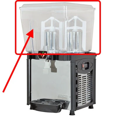 Lancer 3 Gallon Bowl Assembly for Mega Bowl Bubbler - 82-6451-SP