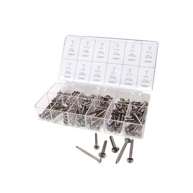 Long Length Stainless Steel Sheet Metal Screw Kit Truss head phillips head screws