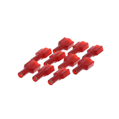 Male Disconnect (Pk 10) 22-18 Red, 1/4 PUSH-ON