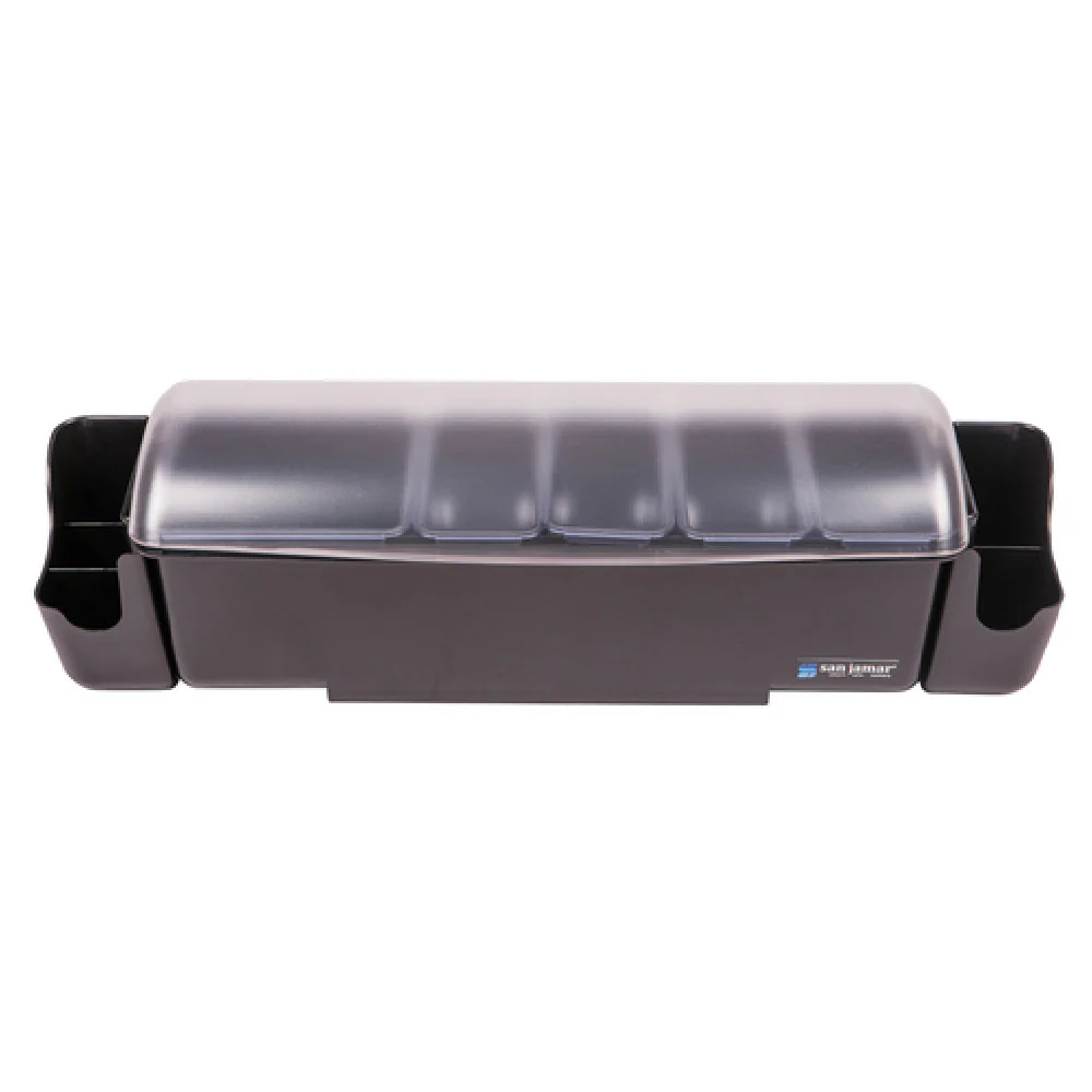 Carlisle BD4005S 22 Inch Wide Plastic Garnish Center with Dome Cover
