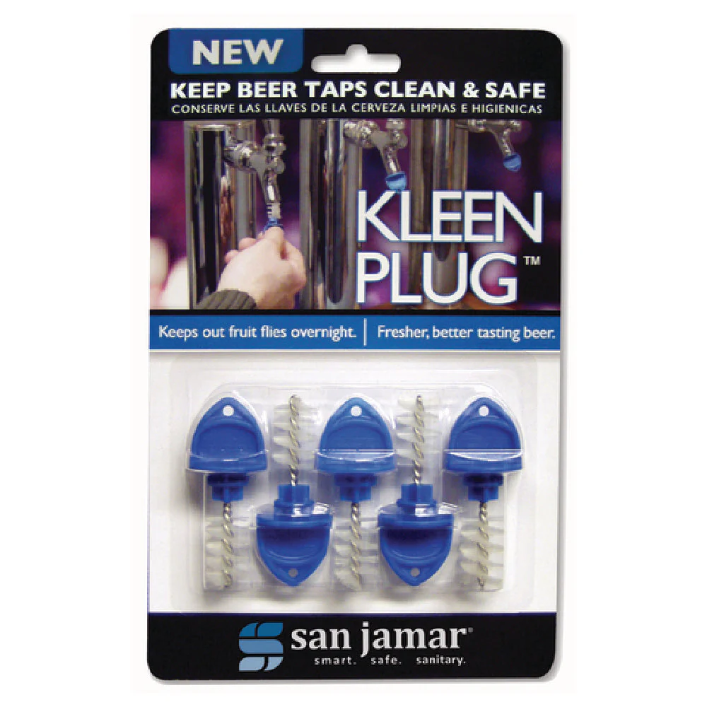 Carlisle KLP200 Pack of 5 Draft Beer System Parts with San Jamar Kleen Plug