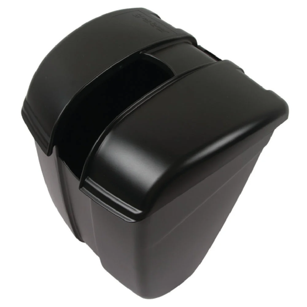 Carlisle SI2000BK 9-1/8 Inch Scoop Holder with Self-Closing Lid Black Plastic