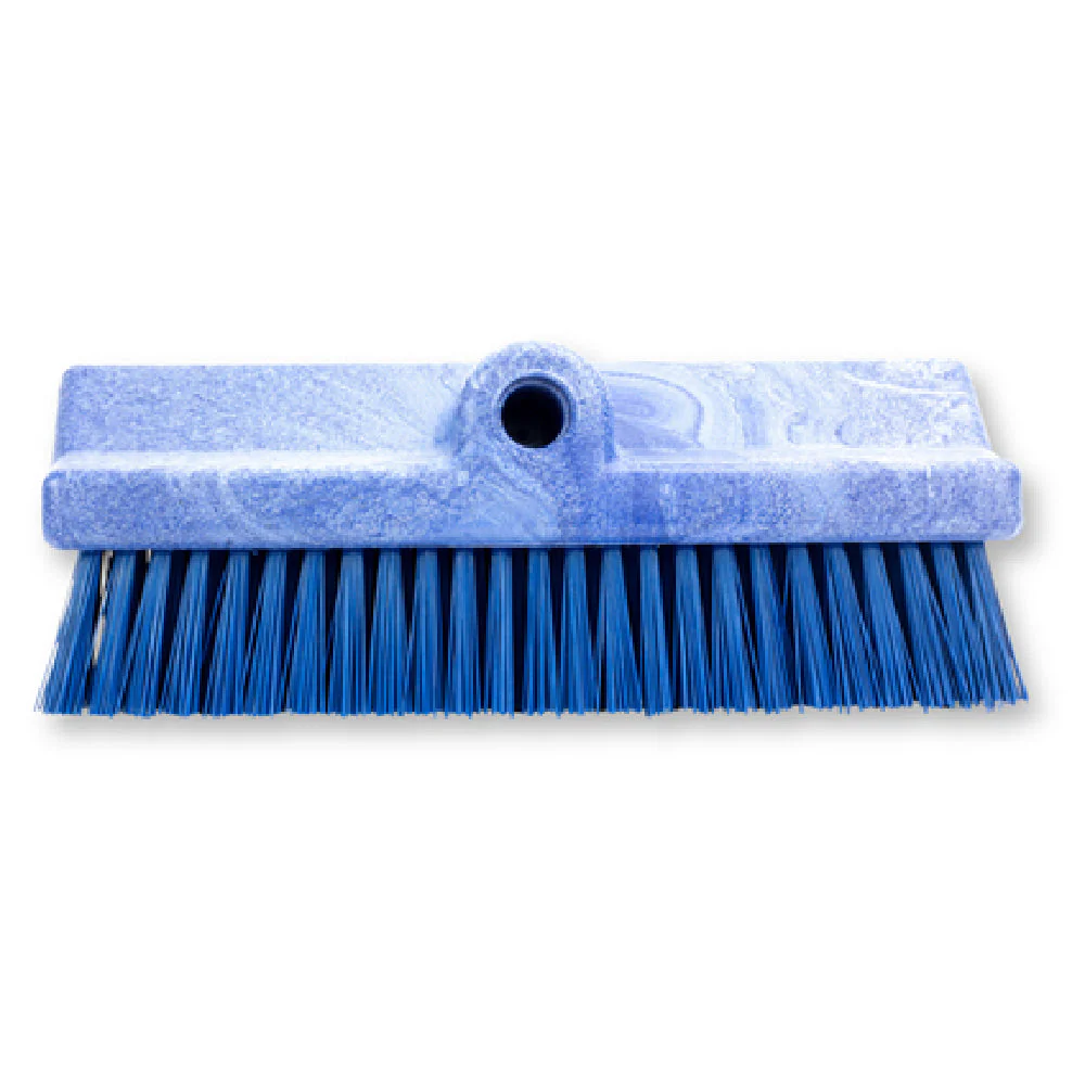 Carlisle 40423EC14 10 Inch BPA Free Brush Floor Blue with Crimped Polyester Bristles