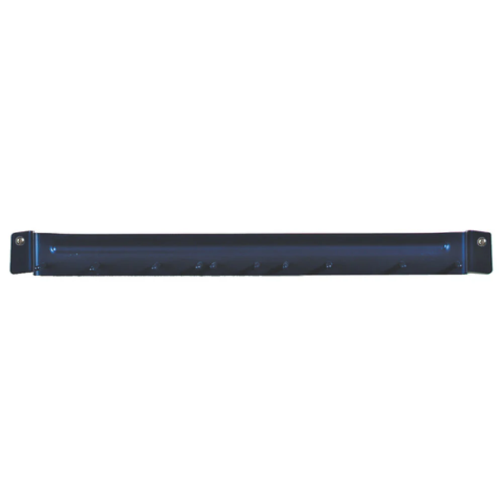 Carlisle 4073514 17 Inch Long Wall-Mount Brush Rack Aluminum Heavy-Duty Blue