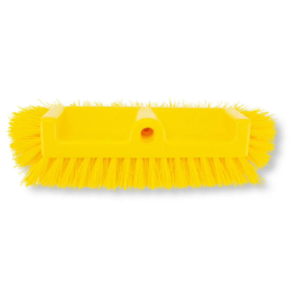 Carlisle 40422EC75 10Inch Dual Surface Floor Scrub Brush Head Lime Polyester