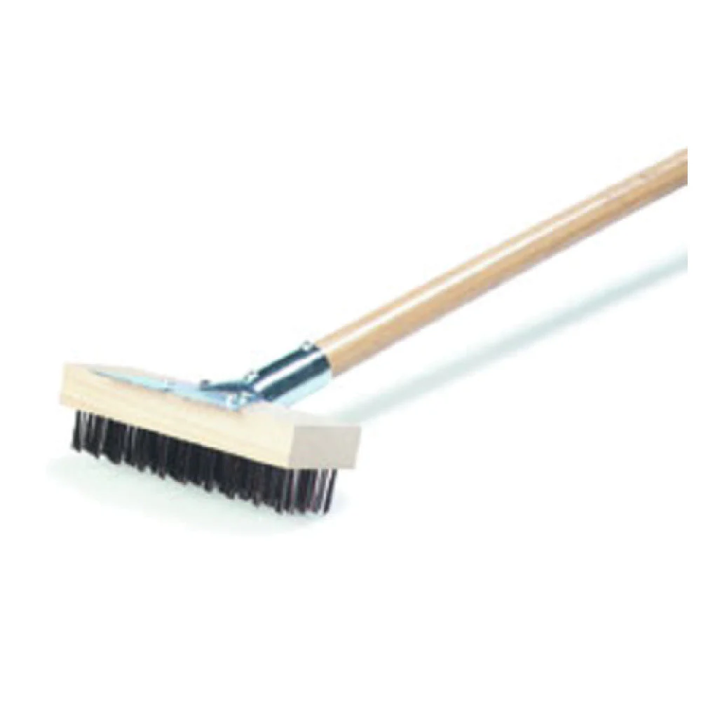 Carlisle 36372500 30 Inch Oven/Grill Brush with Wooden Handle and Stainless Steel Bristles
