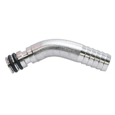 Taprite Fitting 3/8" SS Barb 45 Degree Double O-Ring