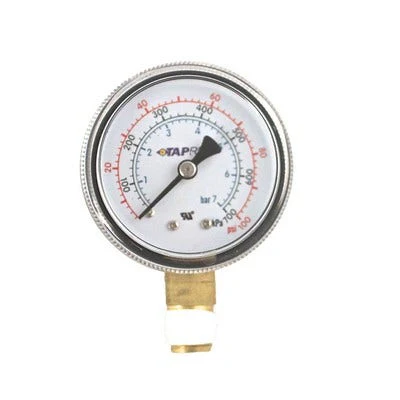 Taprite Gauge 0-100 PSI 1/4" NPT Right Hand Thread