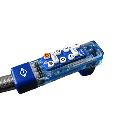 Taprite Rattler II Bargun, 10 Button, 30" Hose, Blue | 956C-1062-1M016