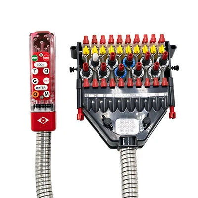 Taprite Rattler II Bargun, 10 Button, 48" Hose, Red | 954C-1080-3F001