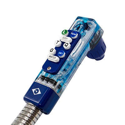 Taprite Rattler II Bargun, 8 Button, 48" Hose, Blue | 956C-0860-3M027