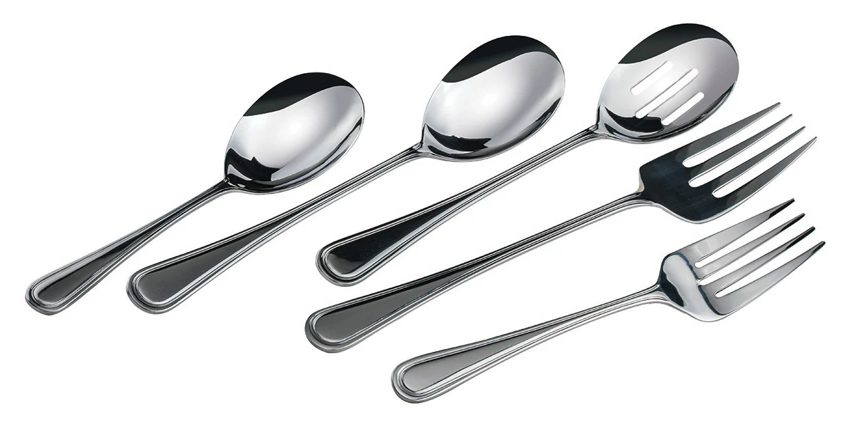 Winco 0030-24 11-1/2 Inch Slotted Serving Spoon with Mirror Finish Stainless Steel - Image 3