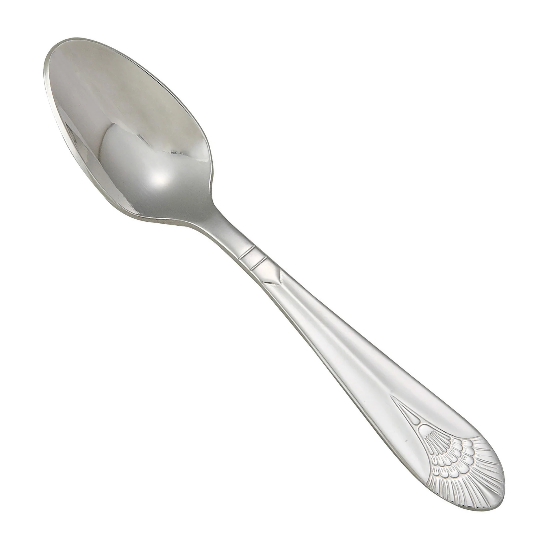 12 pack Winco 0031-09 Peacock Demitasse Spoon, 18/8 Extra Heavyweight