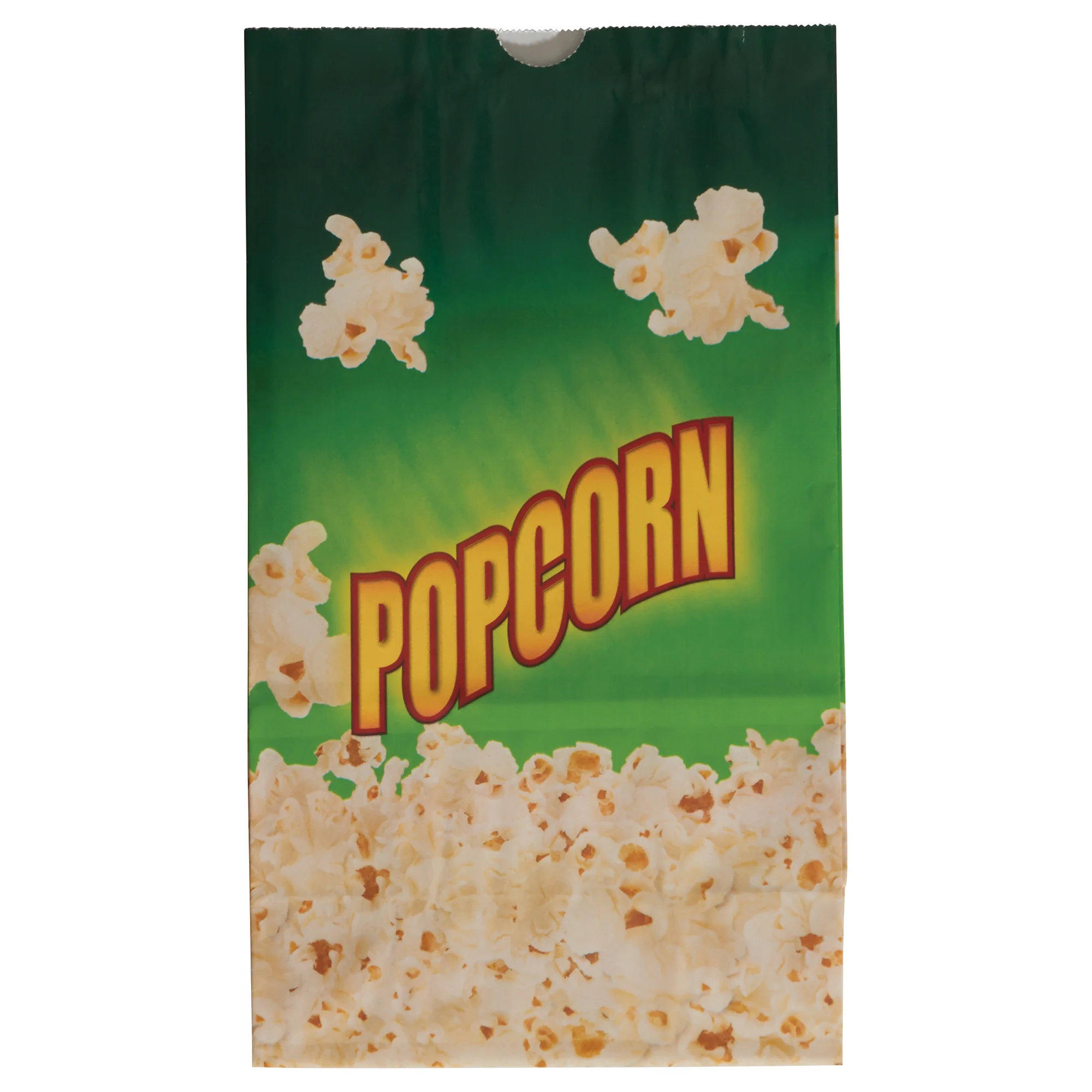Winco 41230CS 130 Oz Popcorn Butter Bags 6 Inch Coated Green 500 Bags - Image 2