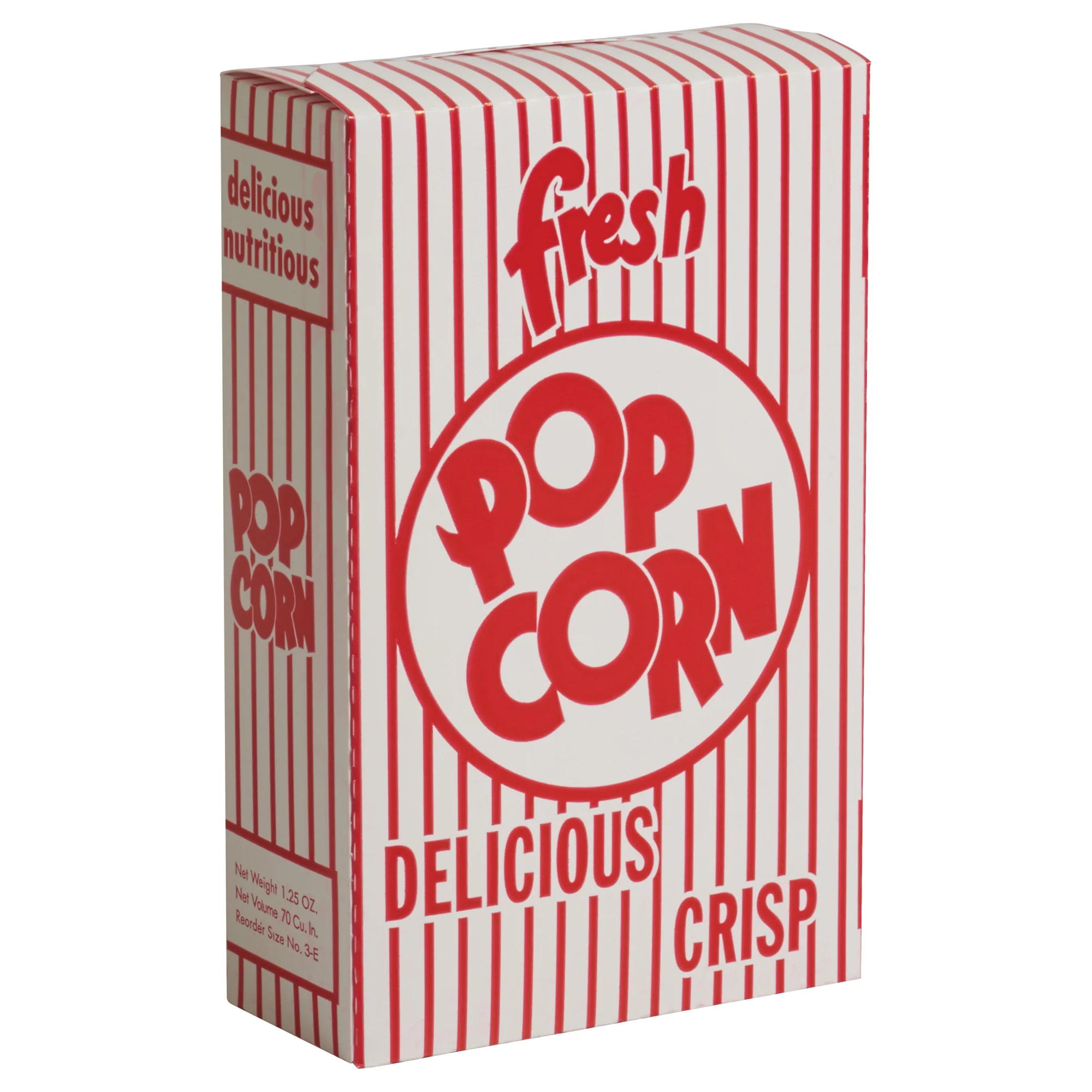 Winco 41563CS 4-3/4 Inch Benchmark Closed Top Popcorn Box 1.25 Oz 500 Boxes Cases - Image 2