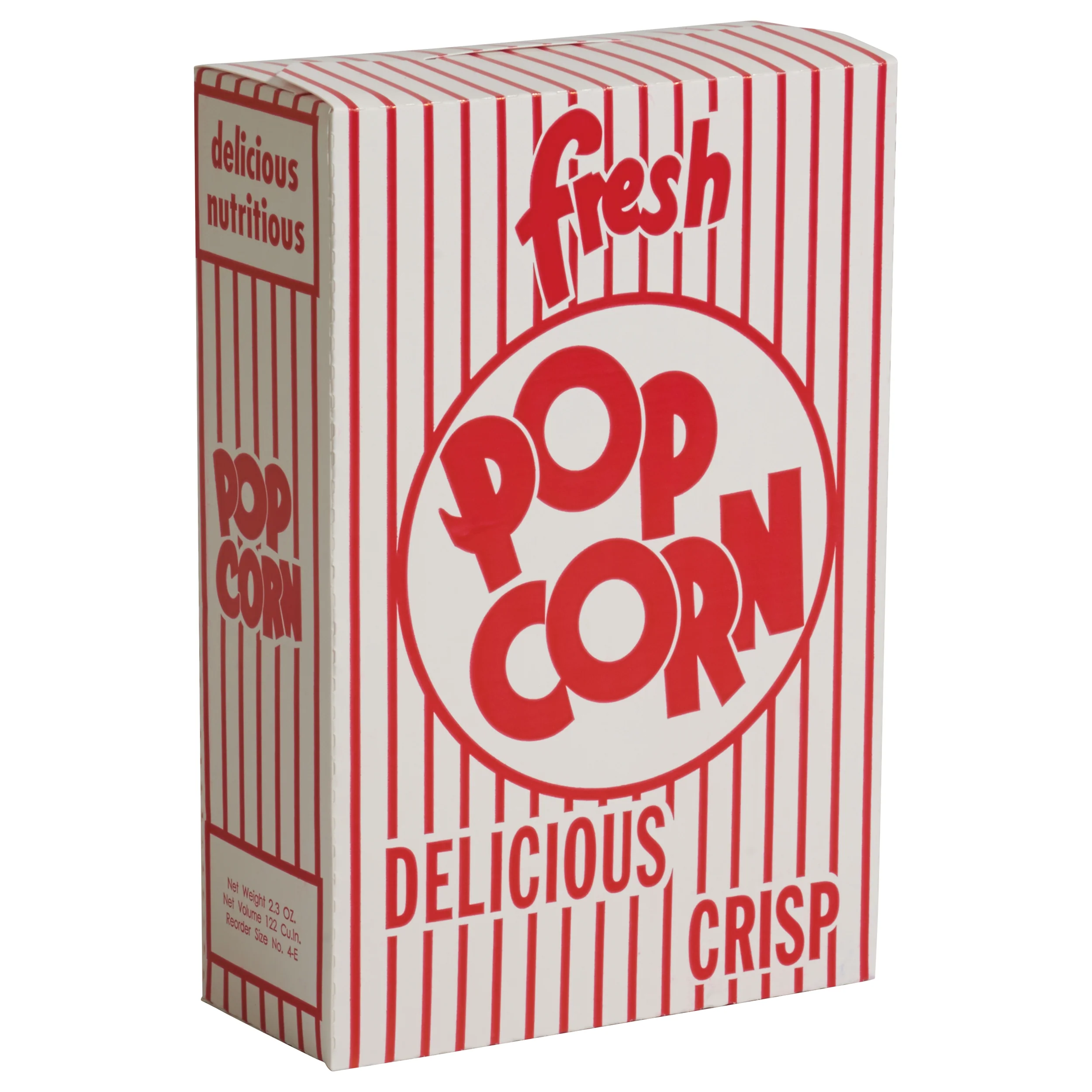 Winco 41569CS 1.8 Oz Closed Top Popcorn Box 5-3/4 Inch Pack of 500