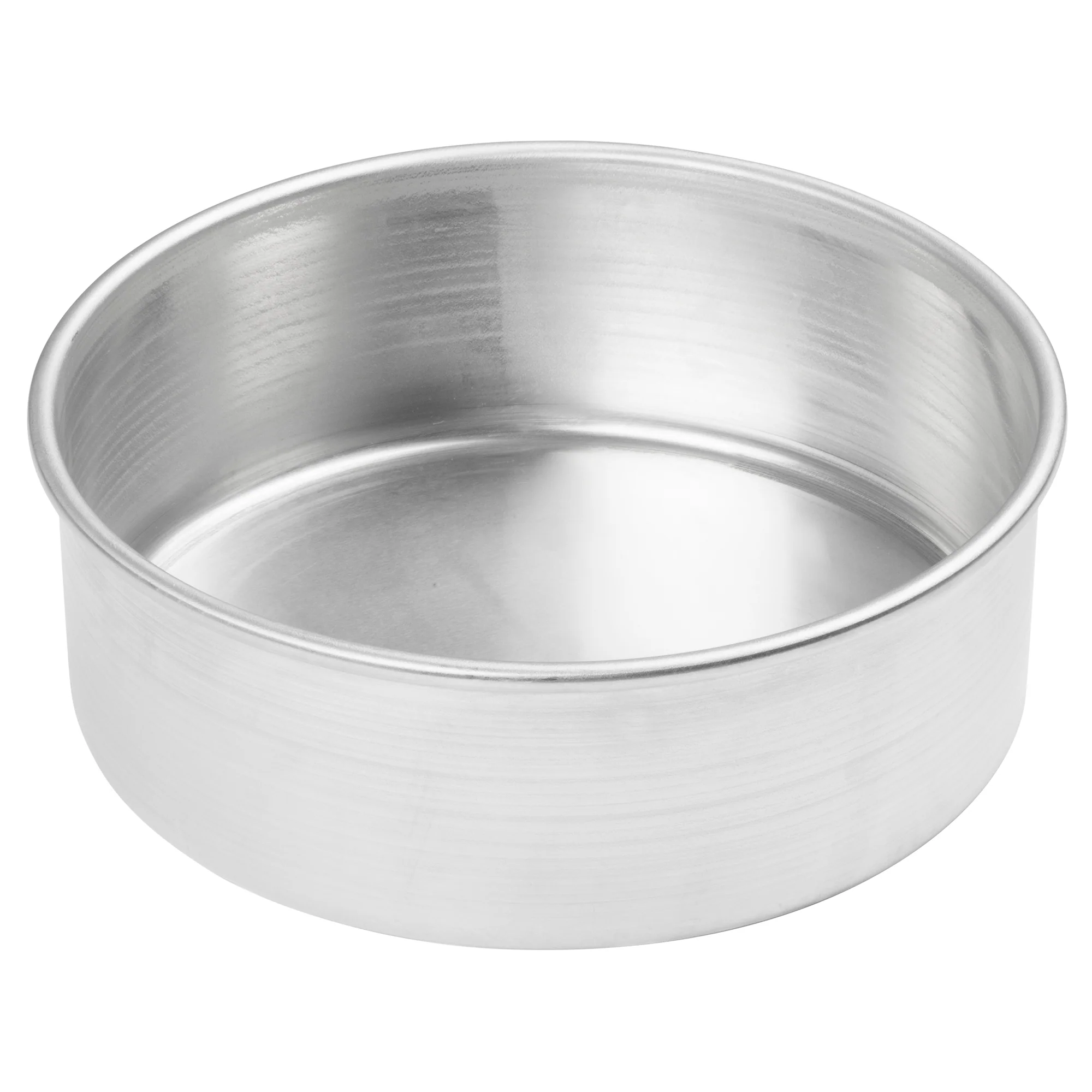 Winco ACP-083 8 Inch Round Layer Cake Pan Aluminum with Easy Cleaning