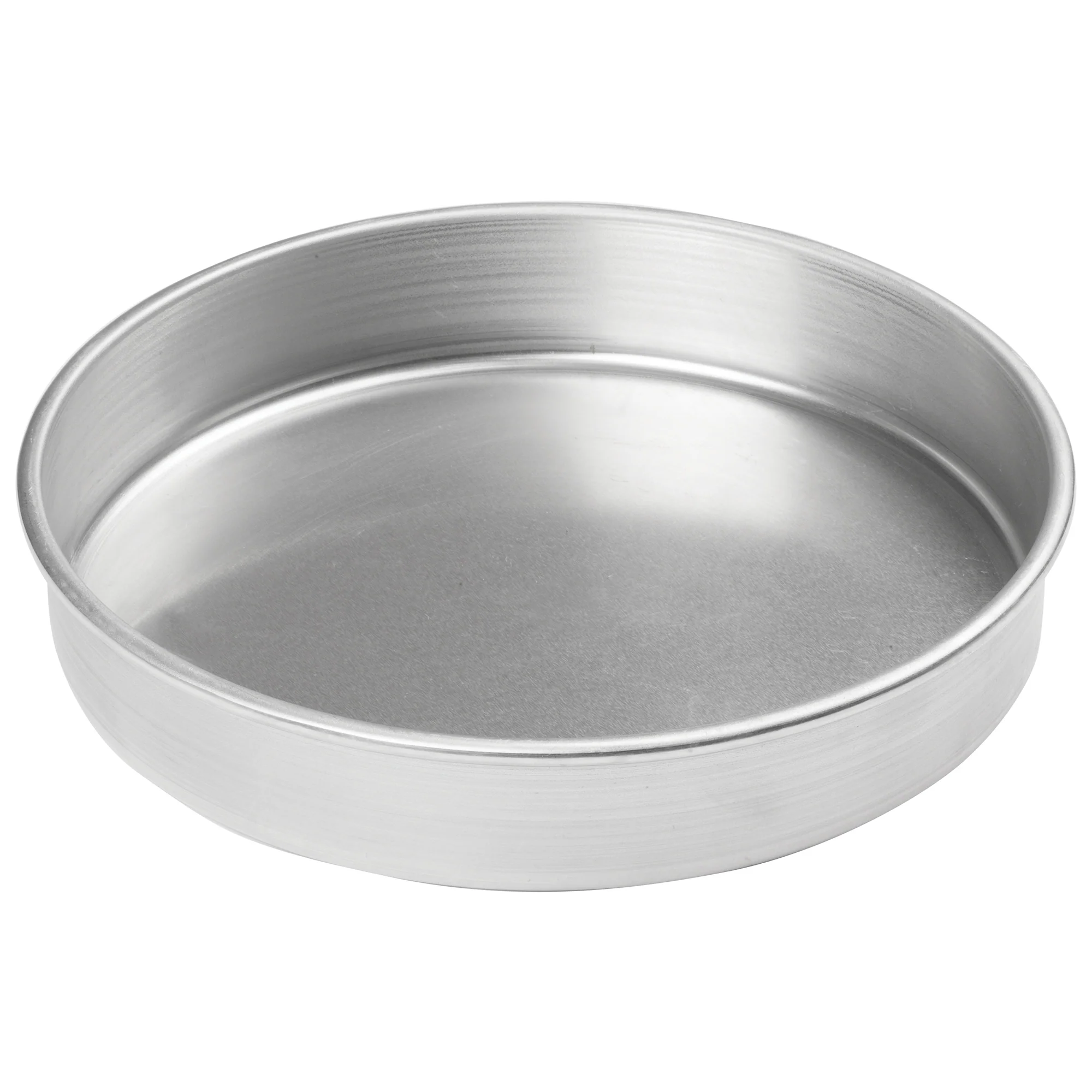 Winco ACP-122 12 Inch Diameter Round Layer Cake Pan Aluminum with Satin Finish - Image 2